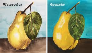 Buy gouache or watercolour