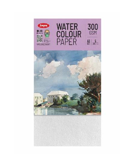 Anupam Professional Watercolour Sheets A3, Pack of 5